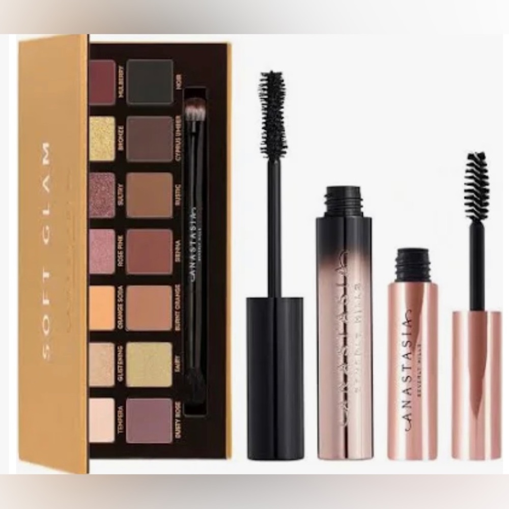 LIMITED EDITION Anastasia Beverly Hills Soft Glam Deluxe Trio Eye Kit-NIB - Picture 7 of 9